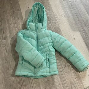 SO Light Teal Kids Puffer Jacket